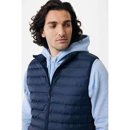 Iqoniq Meru Herren Bodywarmer Aus Recyceltem Polyester , navy blau, 100% recyceltes Polyester, M, 69,00cm x 0,50cm (Länge x Höhe), Bild 11