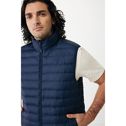 Iqoniq Meru Herren Bodywarmer Aus Recyceltem Polyester , navy blau, 100% recyceltes Polyester, L, 71,00cm x 0,50cm (Länge x Höhe), Bild 10