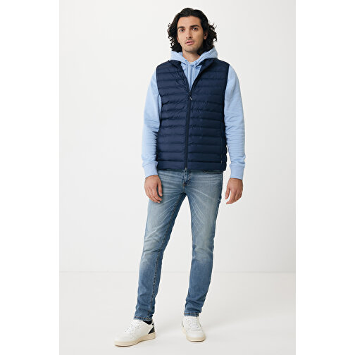 Iqoniq Meru Herren Bodywarmer Aus Recyceltem Polyester , navy blau, 100% recyceltes Polyester, 5XL, 80,00cm x 0,50cm (Länge x Höhe), Bild 6