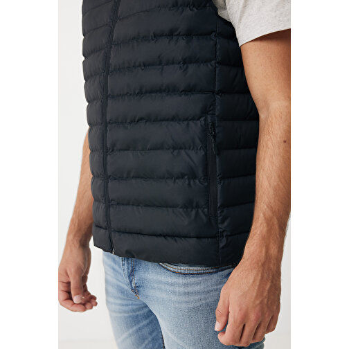 Iqoniq Meru Herren Bodywarmer Aus Recyceltem Polyester , schwarz, 100% recyceltes Polyester, XXXL, 77,00cm x 0,50cm (Länge x Höhe), Bild 7