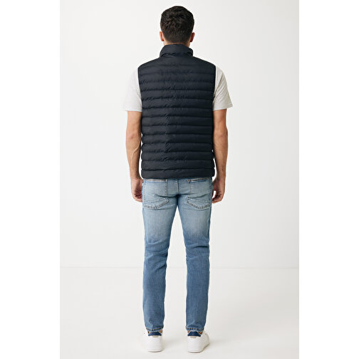 Iqoniq Meru Herren Bodywarmer Aus Recyceltem Polyester , schwarz, 100% recyceltes Polyester, 4XL, 79,00cm x 0,50cm (Länge x Höhe), Bild 5