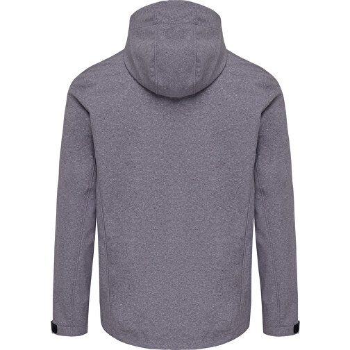 Iqoniq Makalu Herren Softshelljacke Aus Recyceltem Polyester , vulcano heather grey, 91% recyceltes Polyester, 7% recyceltes TPU, 2% Elastan, L, 73,00cm x 3,00cm (Länge x Höhe), Bild 2