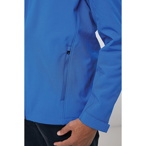 Iqoniq Makalu Herren Softshelljacke Aus Recyceltem Polyester , Königsblau, 91% recyceltes Polyester, 7% recyceltes TPU, 2% Elastan, XXXL, 79,00cm x 3,00cm (Länge x Höhe), Bild 8