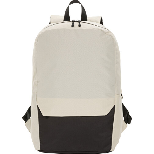 Kazu AWARE™ 15,6' RPET Laptop-Rucksack , off white, PET - recycelt, 28,00cm x 46,80cm (Länge x Höhe), Bild 2