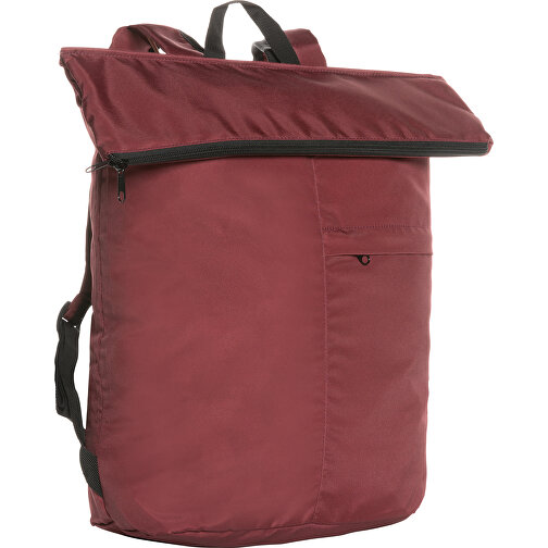 Dillon AWARE™ RPET Faltbarer Lightweight-Rucksack , rot, PET - recycelt, 30,00cm x 46,00cm (Länge x Höhe), Bild 1