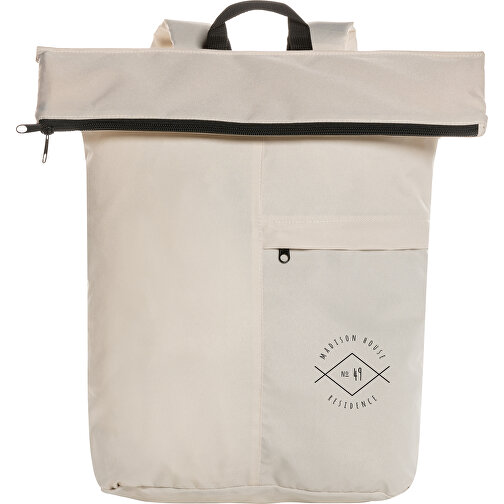 Dillon AWARE™ RPET Faltbarer Lightweight-Rucksack , off white, PET - recycelt, 30,00cm x 46,00cm (Länge x Höhe), Bild 7