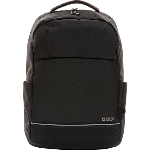 Swiss Peak Brooke AWARE™ 15,6' Laptop-Rucksack Aus RPET , schwarz, PET - recycelt, 30,00cm x 45,00cm (Länge x Höhe), Bild 4