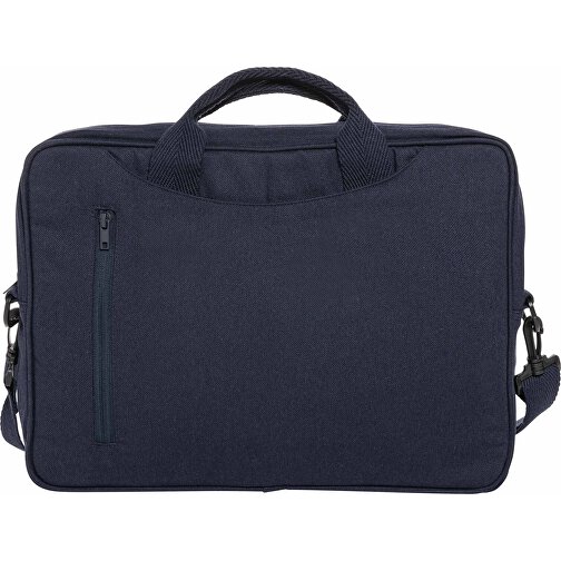 Laluka AWARE™ 15.4' Laptop-Tasche Aus Recycelter Baumwolle , navy blau, Baumwolle - recycelt, 39,00cm x 5,00cm (Länge x Höhe), Bild 2