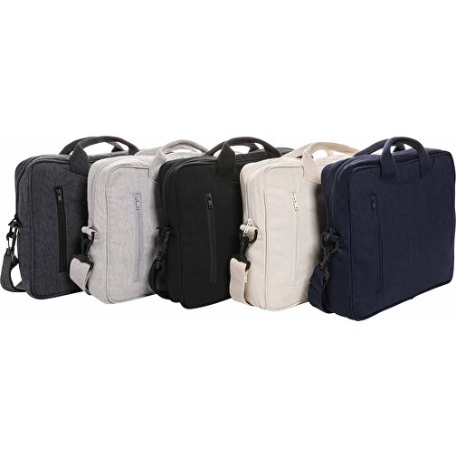 Laluka AWARE™ 15.4' Laptop-Tasche Aus Recycelter Baumwolle , grau, Baumwolle - recycelt, 39,00cm x 5,00cm (Länge x Höhe), Bild 6