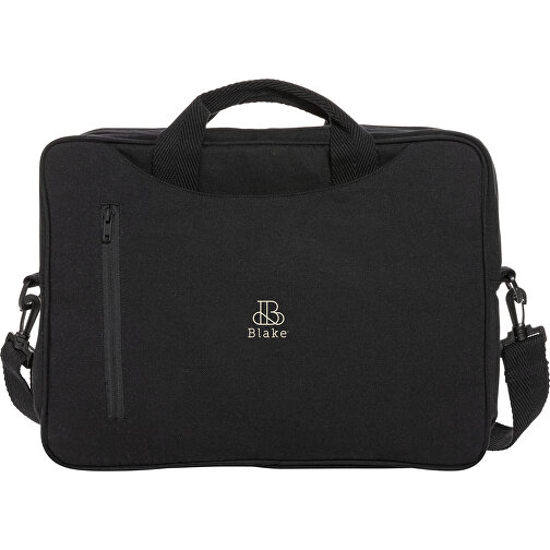 Laluka AWARE™ 15.4' Laptop-Tasche Aus Recycelter Baumwolle , schwarz, Baumwolle - recycelt, 39,00cm x 5,00cm (Länge x Höhe), Bild 5