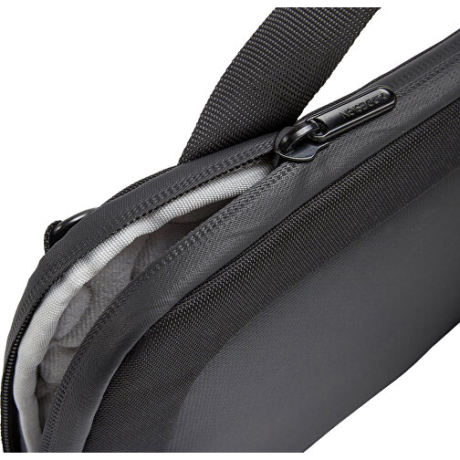 XD Design 14' Laptop Tasche, Schwarz , schwarz, PET - recycelt,PU, 35,00cm x 24,00cm x 2,50cm (Länge x Höhe x Breite), Bild 11