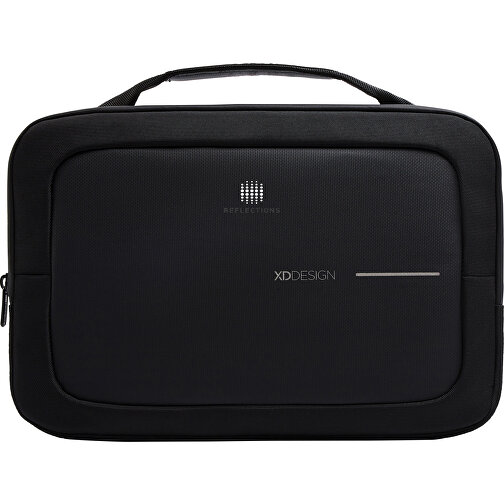 XD Design 14' Laptop Tasche, Schwarz , schwarz, PET - recycelt,PU, 35,00cm x 24,00cm x 2,50cm (Länge x Höhe x Breite), Bild 19