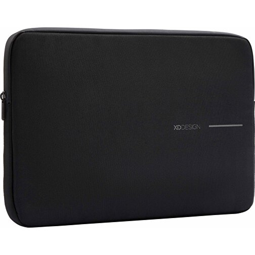 XD Design 14' Laptop Sleeve, Schwarz , schwarz, PET - recycelt, 34,50cm x 24,00cm x 2,50cm (Länge x Höhe x Breite), Bild 1