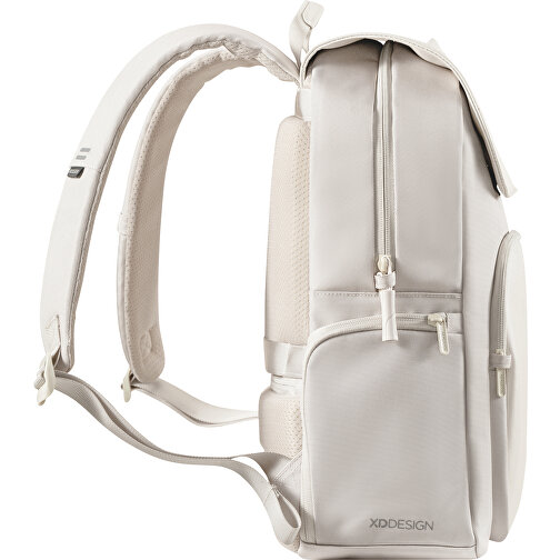 Soft Daypack , beige, PET - recycelt, 32,00cm x 41,50cm (Länge x Höhe), Bild 4