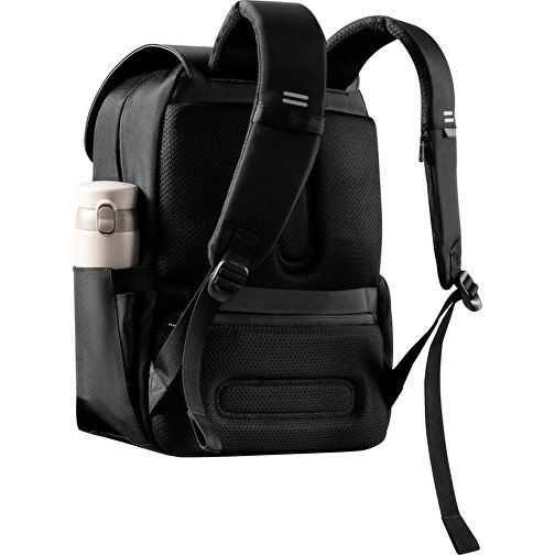 Soft Daypack , schwarz, PET - recycelt, 32,00cm x 41,50cm (Länge x Höhe), Bild 10