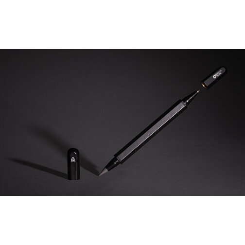 Swiss Peak Storm Dual-Tip-Pen Aus RCS Recyceltem Aluminum , schwarz, Aluminium - recycelt, 14,80cm (Höhe), Bild 6