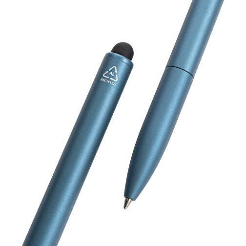Kymi Stift Mit Stylus Aus RCS Recyceltem Aluminum , Königsblau, Recycelte Aluminiumlegierung, 12,90cm (Höhe), Bild 5