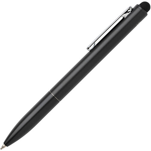 Kymi Stift Mit Stylus Aus RCS Recyceltem Aluminum , schwarz, Recycelte Aluminiumlegierung, 12,90cm (Höhe), Bild 1