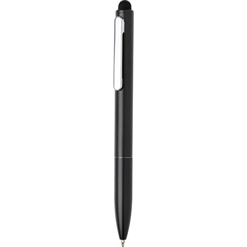 Kymi Stift Mit Stylus Aus RCS Recyceltem Aluminum , schwarz, Recycelte Aluminiumlegierung, 12,90cm (Höhe), Bild 2