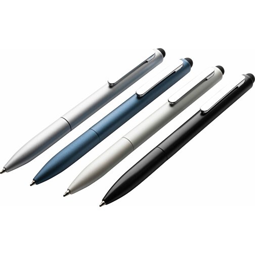 Kymi Stift Mit Stylus Aus RCS Recyceltem Aluminum , schwarz, Recycelte Aluminiumlegierung, 12,90cm (Höhe), Bild 7