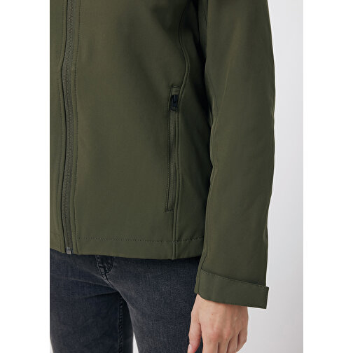 Iqoniq Makalu Herren Softshelljacke Aus Recyceltem Polyester , khaki, 91% recyceltes Polyester, 7% recyceltes TPU, 2% Elastan, S, 69,00cm x 2,50cm (Länge x Höhe), Bild 7