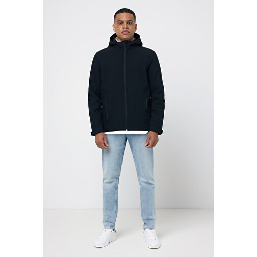 Iqoniq Makalu Herren Softshelljacke Aus Recyceltem Polyester , schwarz, 91% recyceltes Polyester, 7% recyceltes TPU, 2% Elastan, XXXL, 79,00cm x 3,00cm (Länge x Höhe), Bild 5