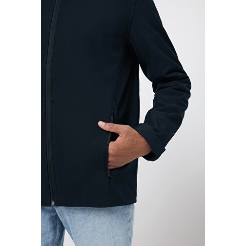 Iqoniq Makalu Herren Softshelljacke Aus Recyceltem Polyester , schwarz, 91% recyceltes Polyester, 7% recyceltes TPU, 2% Elastan, 5XL, 82,00cm x 3,00cm (Länge x Höhe), Bild 10