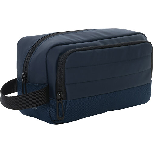 Armond AWARE™ RPET Kosmetiktasche , navy blau, PET - recycelt, 24,00cm x 13,50cm (Länge x Höhe), Bild 1