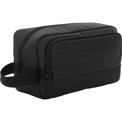 Armond AWARE™ RPET Kosmetiktasche , schwarz, PET - recycelt, 24,00cm x 13,50cm (Länge x Höhe), Bild 1