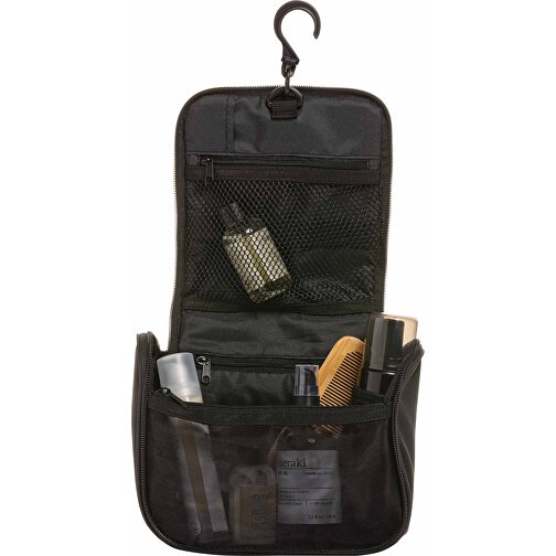 Swiss Peak Lohan AWARE™ Kosmetiktasche , schwarz, PET - recycelt, 20,00cm x 17,00cm (Länge x Höhe), Bild 5