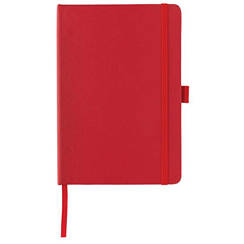 Sam A5 Notizbuch Aus RCS Zertifiziertem Lederfaserstoff , rot, Lederfaserstoff, 21,00cm x 1,10cm (Länge x Höhe), Bild 1