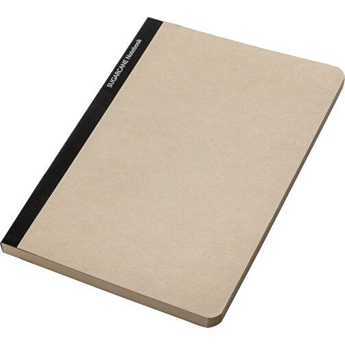 Stylo Bonsucro Zertifiziertes Zuckerrohrpapier Notizbuch A5 , schwarz, Bagasse-Papier, 20,00cm x 1,00cm (Länge x Höhe), Bild 2