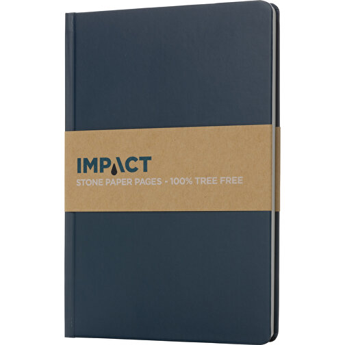 A5 Impact Steinpaper Hardcover Notizbuch , blau, Steinpapier, 21,30cm x 1,20cm (Länge x Höhe), Bild 8