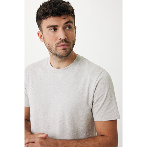 Iqoniq Sierra Lightweight T-Shirt Aus Recycelter Baumwolle , ungefärbte helles Grau, 30% recycelte und 70% biologische Baumwolle, 4XL, 83,00cm x 1,00cm (Länge x Höhe), Bild 12