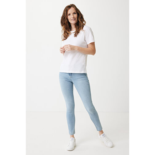 Iqoniq Sierra Lightweight T-Shirt Aus Recycelter Baumwolle , weiß, 30% recycelte und 70% biologische Baumwolle, XS, 65,00cm x 1,00cm (Länge x Höhe), Bild 4