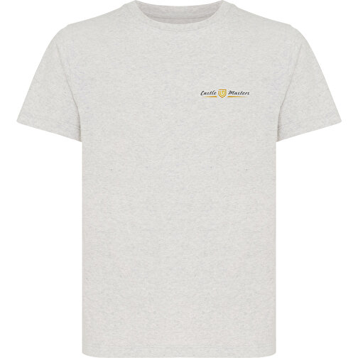 Iqoniq Koli Kids T-Shirt Aus Recycelter Baumwolle , ungefärbte helles Grau, 30% recycelte und 70% biologische Baumwolle, 9-10, 56,00cm x 0,50cm (Länge x Höhe), Bild 3