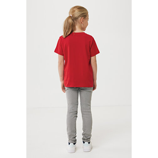 Iqoniq Koli Kids T-Shirt Aus Recycelter Baumwolle , rot, 30% recycelte und 70% biologische Baumwolle, 11-12, 60,00cm x 0,50cm (Länge x Höhe), Bild 4