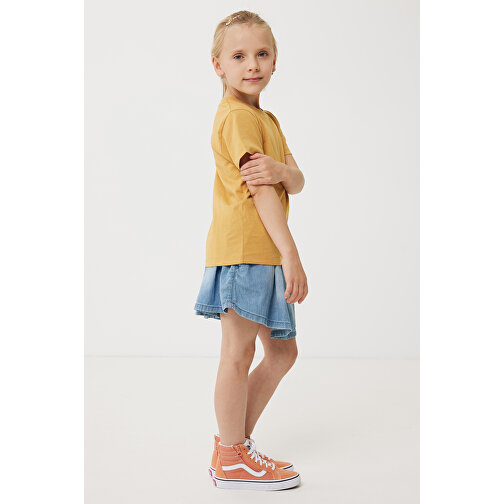 Iqoniq Koli Kids T-Shirt Aus Recycelter Baumwolle , ochre yellow, 30% recycelte und 70% biologische Baumwolle, 56, 46,00cm x 0,50cm (Länge x Höhe), Bild 3