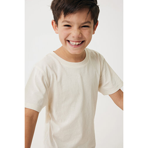 Iqoniq Koli Kids T-Shirt Aus Recycelter Baumwolle , natural raw, 30% recycelte und 70% biologische Baumwolle, 11-12, 60,00cm x 0,50cm (Länge x Höhe), Bild 6