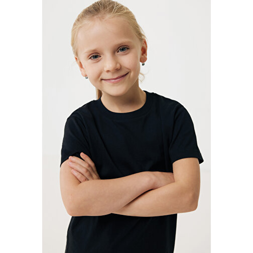 Iqoniq Koli Kids T-Shirt Aus Recycelter Baumwolle , schwarz, 30% recycelte und 70% biologische Baumwolle, 9-10, 56,00cm x 0,50cm (Länge x Höhe), Bild 10