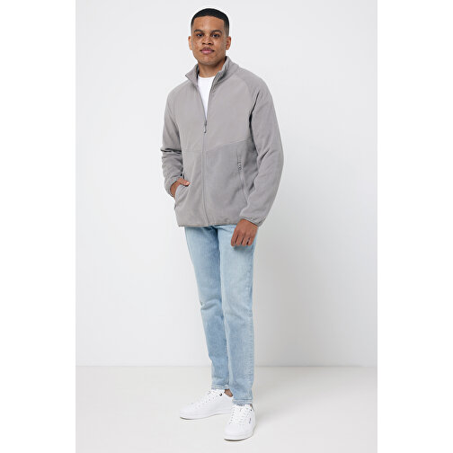 Iqoniq Talung Mikrofleece Jacke Aus Recyceltem Polyester , storm grey, 100% recyceltes Polyester, XXL, 77,50cm x 2,70cm (Länge x Höhe), Bild 5