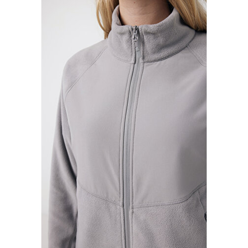 Iqoniq Talung Mikrofleece Jacke Aus Recyceltem Polyester , storm grey, 100% recyceltes Polyester, L, 73,50cm x 2,70cm (Länge x Höhe), Bild 15