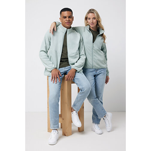 Iqoniq Talung Mikrofleece Jacke Aus Recyceltem Polyester , Iceberg green, 100% recyceltes Polyester, XXXL, 79,50cm x 3,50cm (Länge x Höhe), Bild 4