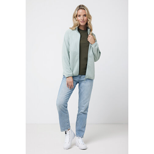 Iqoniq Talung Mikrofleece Jacke Aus Recyceltem Polyester , Iceberg green, 100% recyceltes Polyester, XXS, 60,50cm x 3,50cm (Länge x Höhe), Bild 5