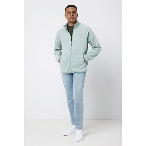 Iqoniq Talung Mikrofleece Jacke Aus Recyceltem Polyester , Iceberg green, 100% recyceltes Polyester, XXS, 60,50cm x 3,50cm (Länge x Höhe), Bild 9