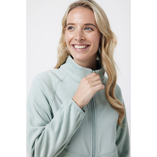 Iqoniq Talung Mikrofleece Jacke Aus Recyceltem Polyester , Iceberg green, 100% recyceltes Polyester, XL, 75,50cm x 2,70cm (Länge x Höhe), Bild 12