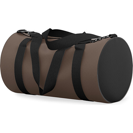 Sporttasche Modernfit , espressobraun / schwarz, Sublimation Poliester 300g, 27,00cm x 27,00cm x 50,00cm (Länge x Höhe x Breite), Bild 2