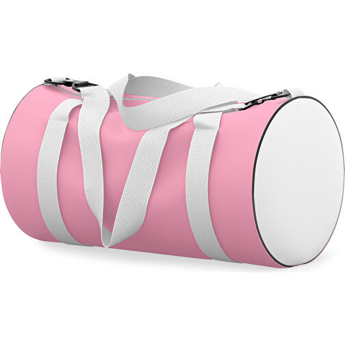 Sporttasche Modernfit , hellpink / weiss, Sublimation Poliester 300g, 27,00cm x 27,00cm x 50,00cm (Länge x Höhe x Breite), Bild 2