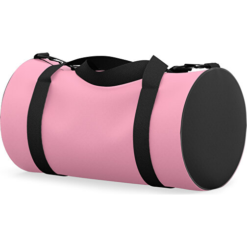 Sporttasche Modernfit , hellpink / schwarz, Sublimation Poliester 300g, 27,00cm x 27,00cm x 50,00cm (Länge x Höhe x Breite), Bild 1