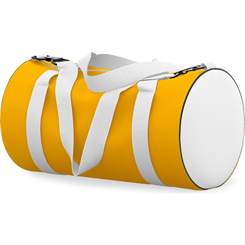 Sporttasche Modernfit , hellorange / weiss, Sublimation Poliester 300g, 27,00cm x 27,00cm x 50,00cm (Länge x Höhe x Breite), Bild 2